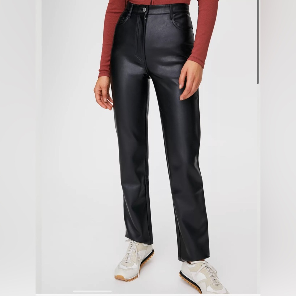 Aritzia Wilfred Melina Vegan Leather Pants